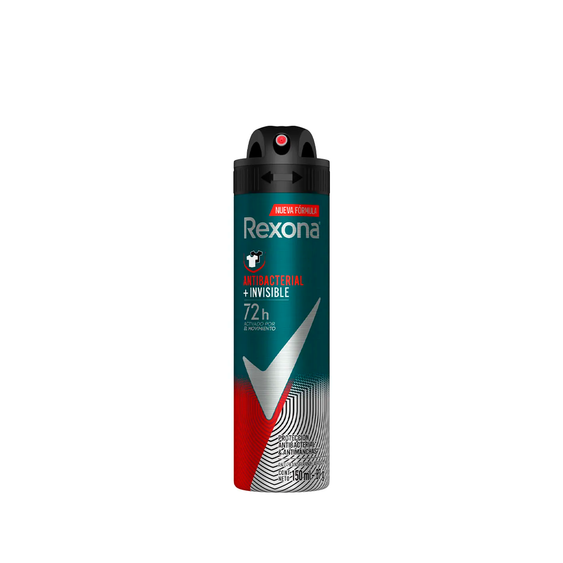 Antitranspirante en aerosol Rexona Men antibacterial + Invisible 150ml