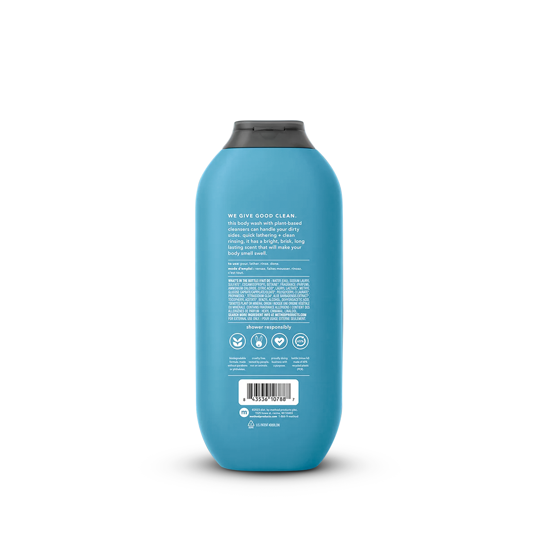 Body Wash Method Men Glaciar + Granite 532 ml