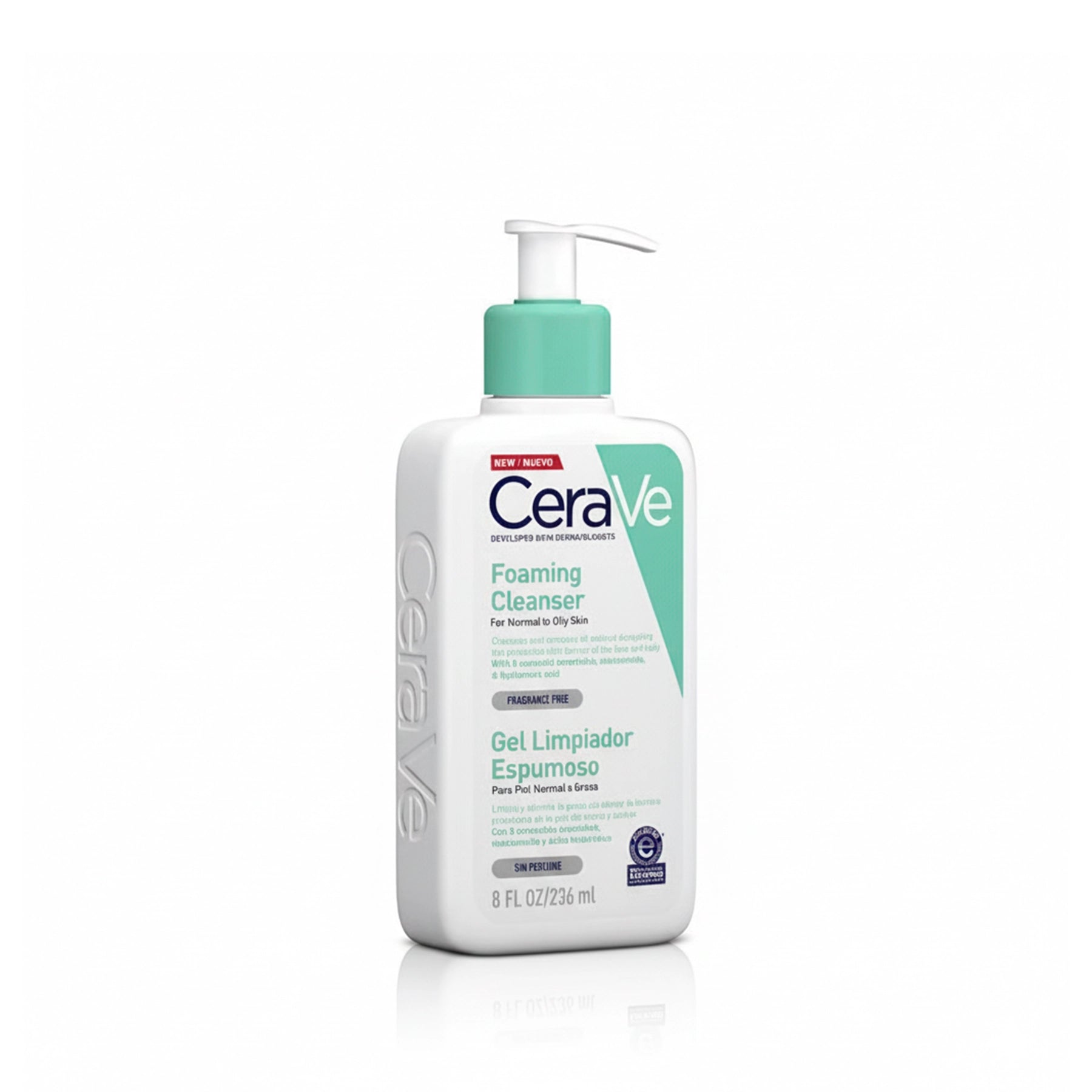 Gel Limpiador Espumoso Cerave Foaming Cleanser 236 ml