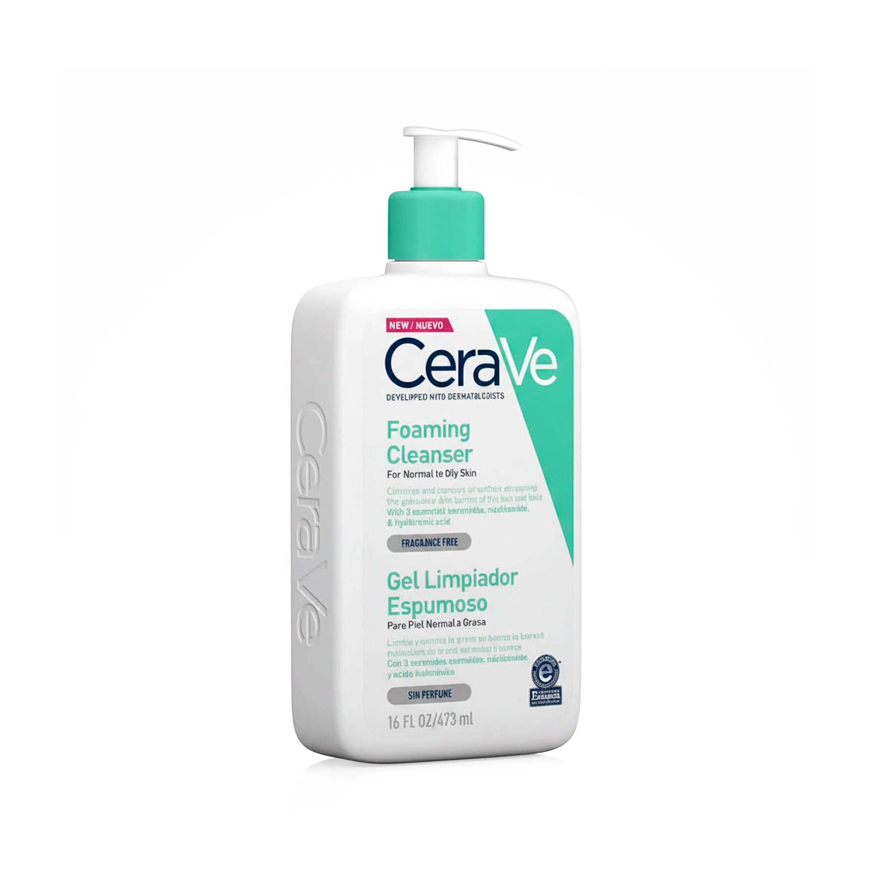 Gel Limpiador Espumoso Cerave Foaming Cleanser 473 ml