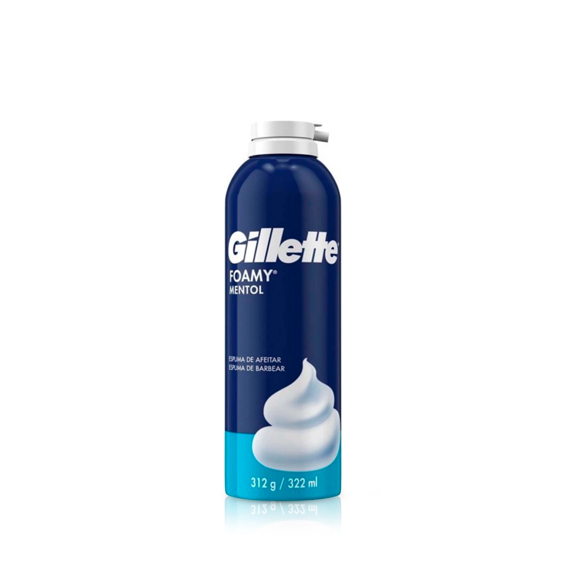 Espuma de afeitar Gillette Foamy Mentol 322ml