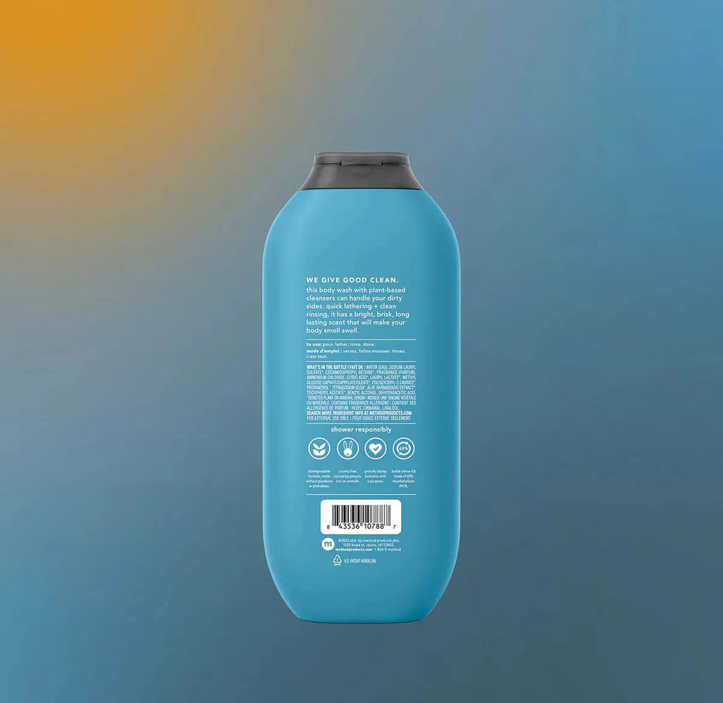 Body Wash Method Men Glaciar + Granite 532 ml