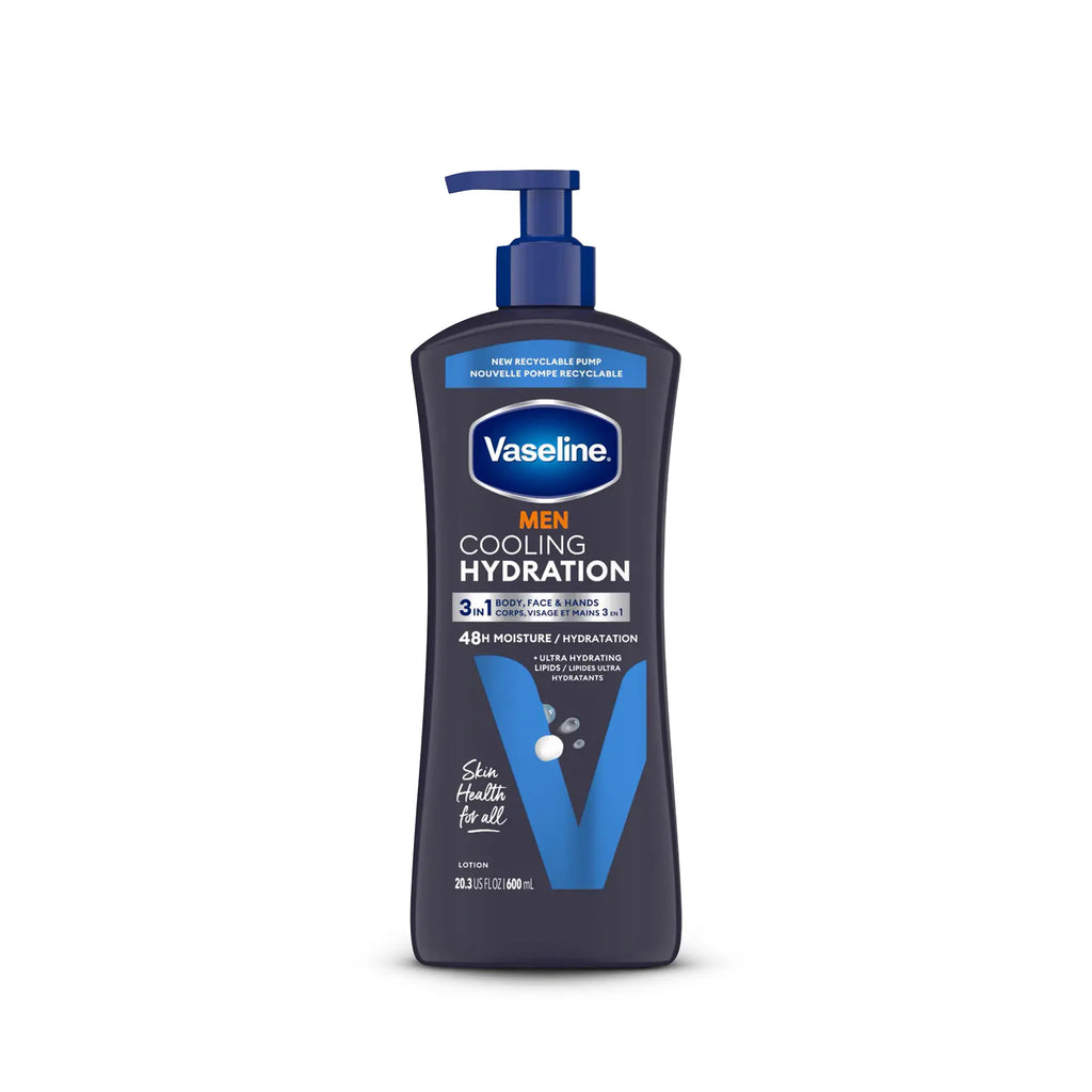 Body Lotion Vaseline Men Cooling Hydration 600 ml.