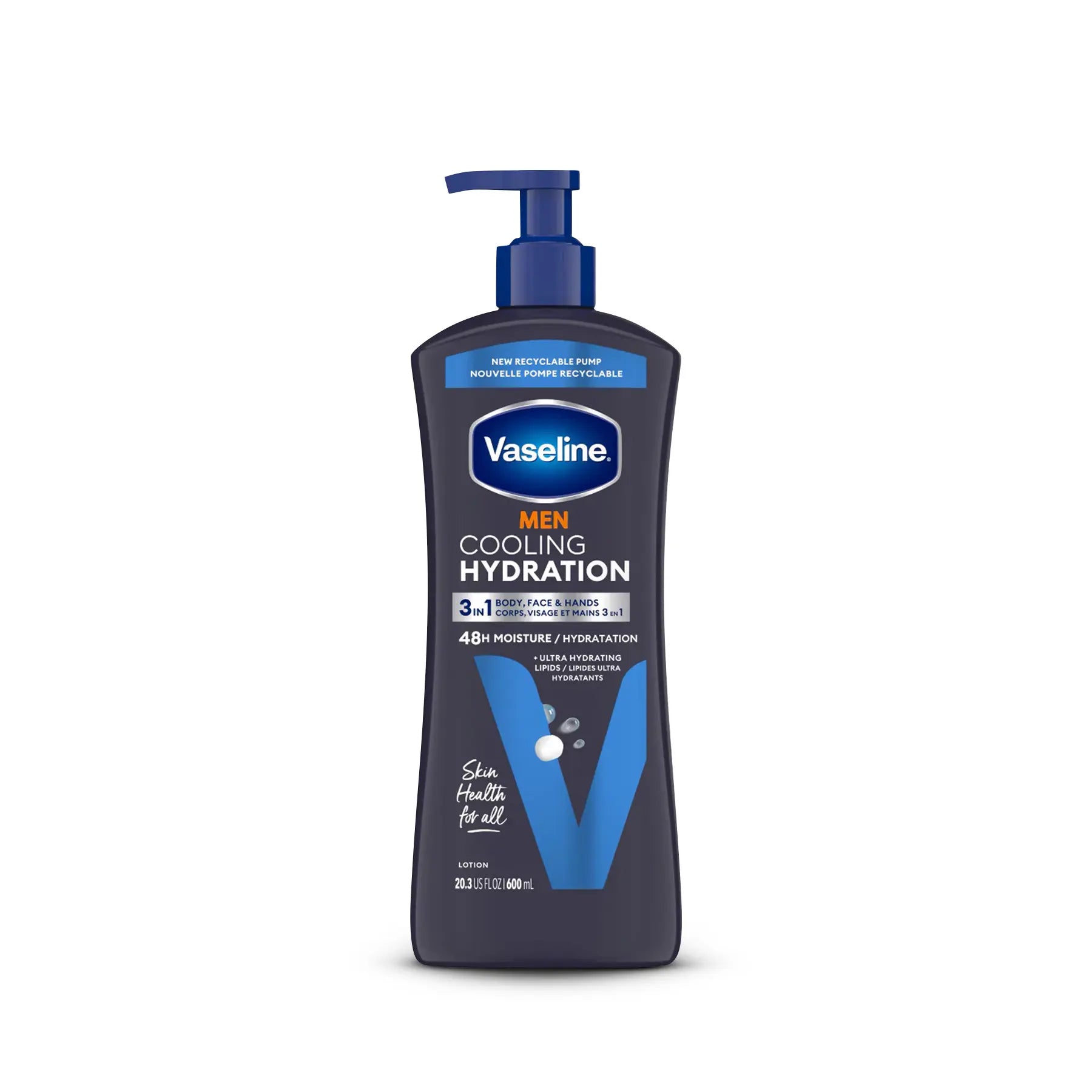 Body Lotion Vaseline Men Cooling Hydration 600 ml.