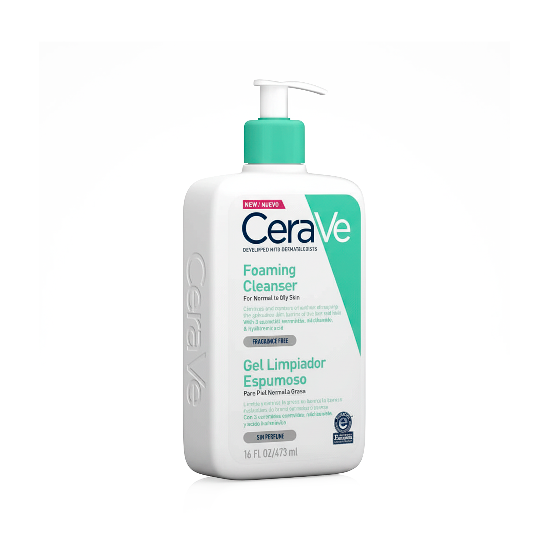 Gel Limpiador Espumoso Cerave Foaming Cleanser 473 ml