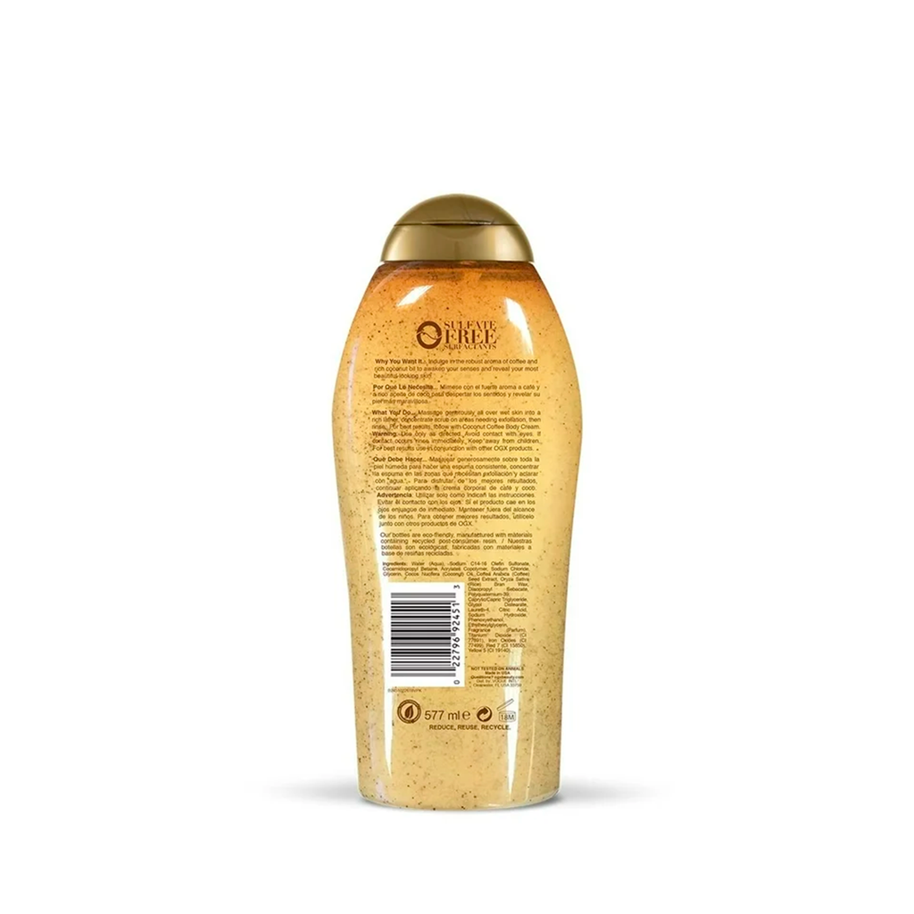 Scrub & Wash OGX Café y Coco 577 ml