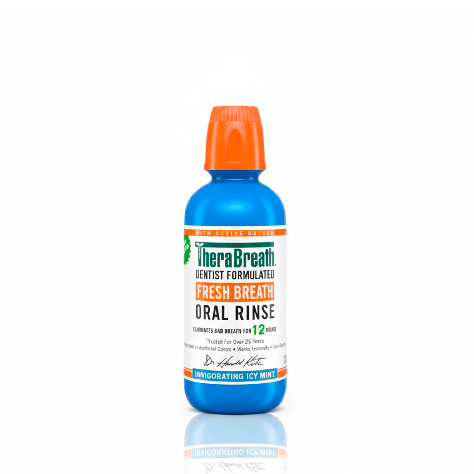 Enjuague Bucal Thera Breath Invigorating Icy Mint 473 ml