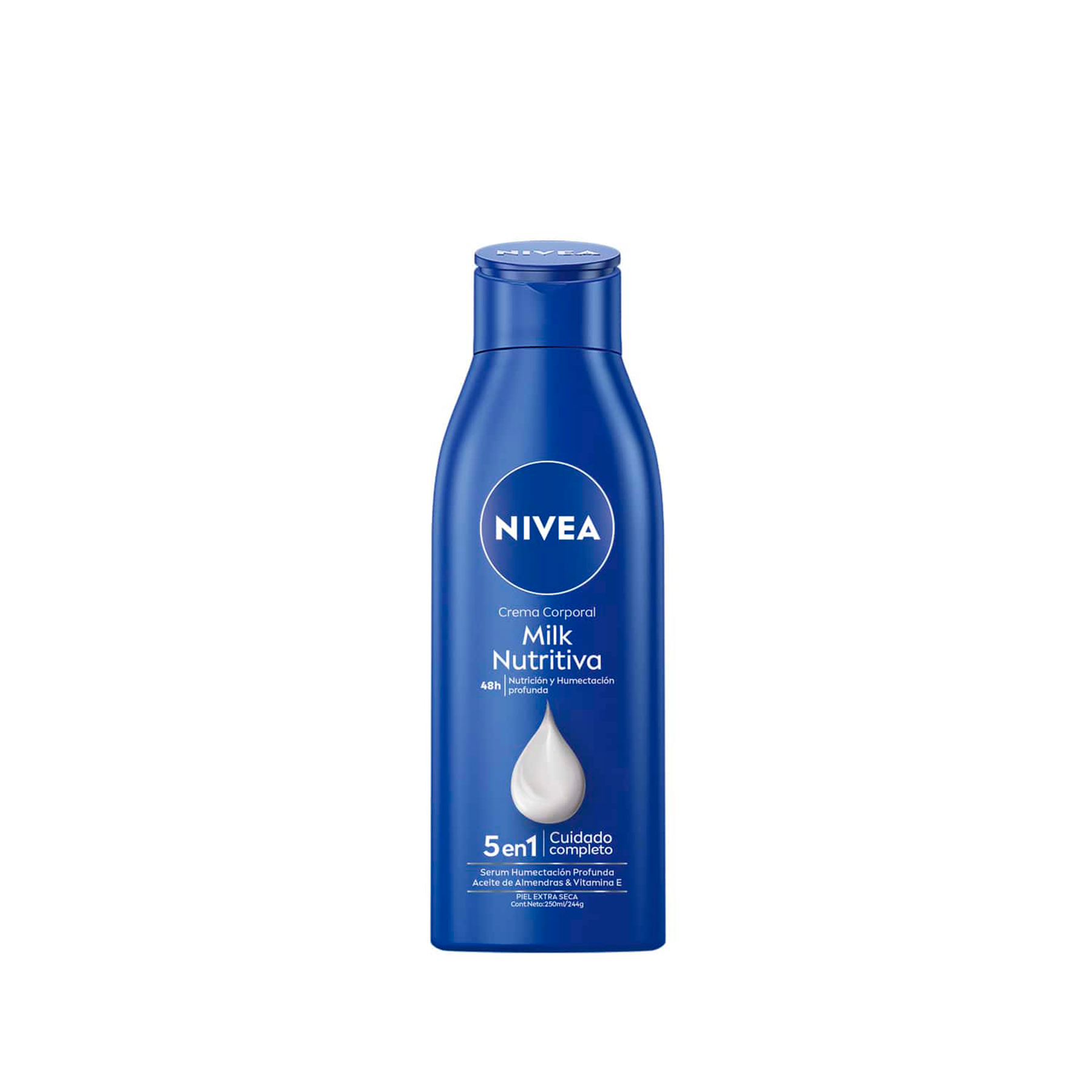 Crema Corporal Nivea Milk Nutritiva Piel Extra Seca 250ml