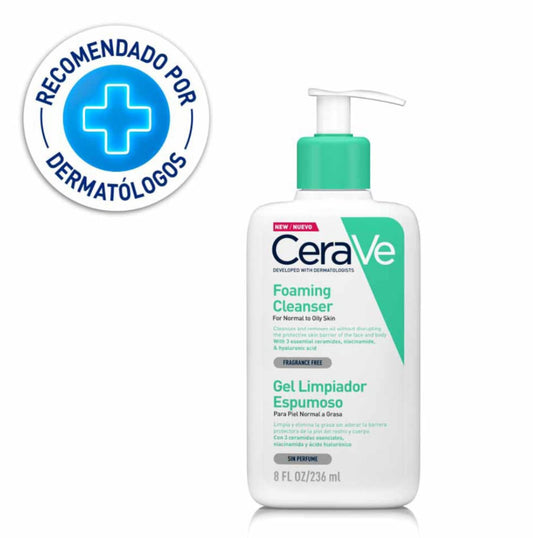 Gel Limpiador Espumoso CeraVe Foaming Cleanser