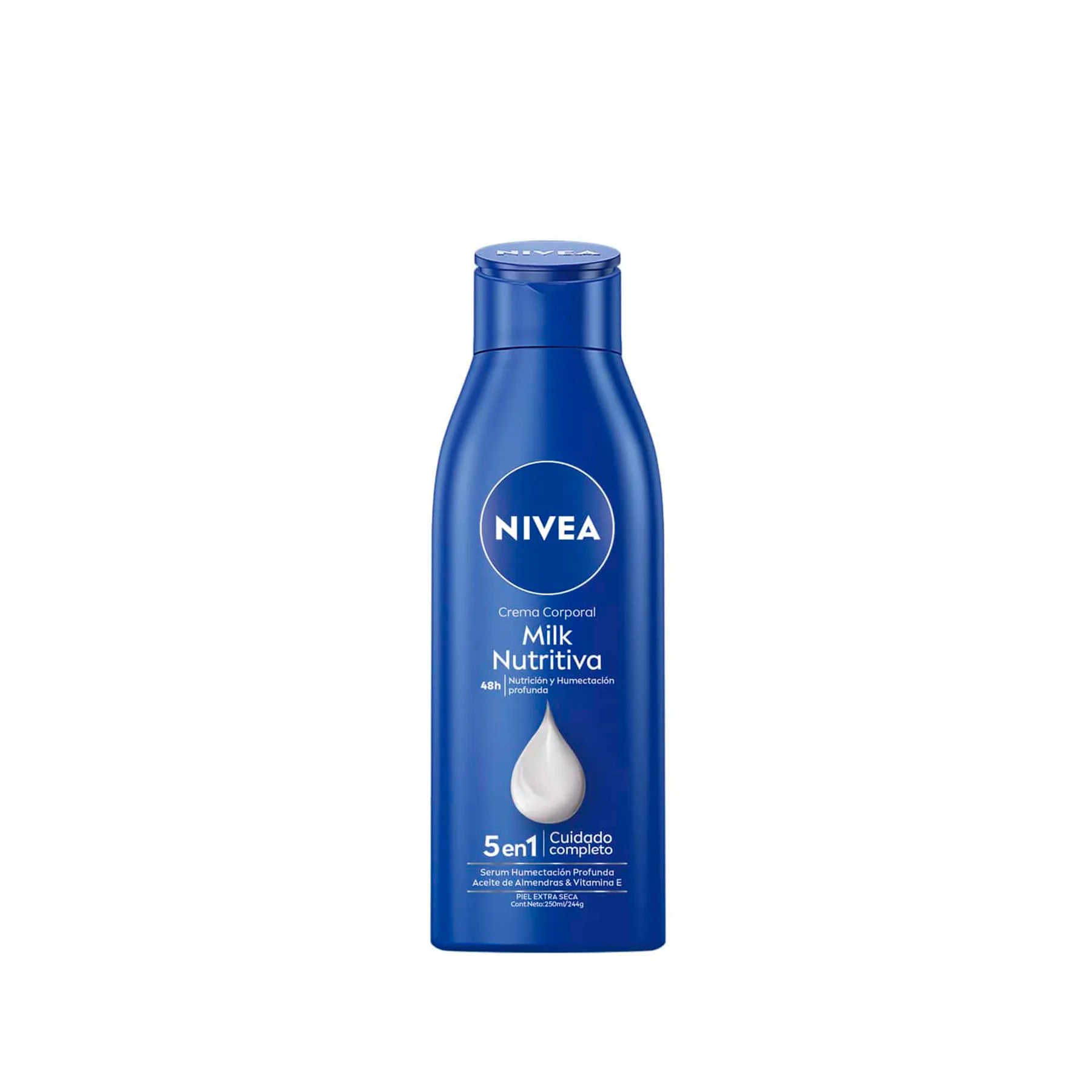Crema Corporal Nivea Milk Nutritiva Piel Extra Seca 250ml
